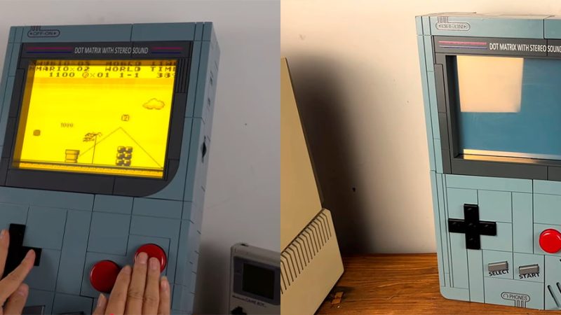 Ele construiu um “Game Boy gigante” que brilha como uma TV antiga