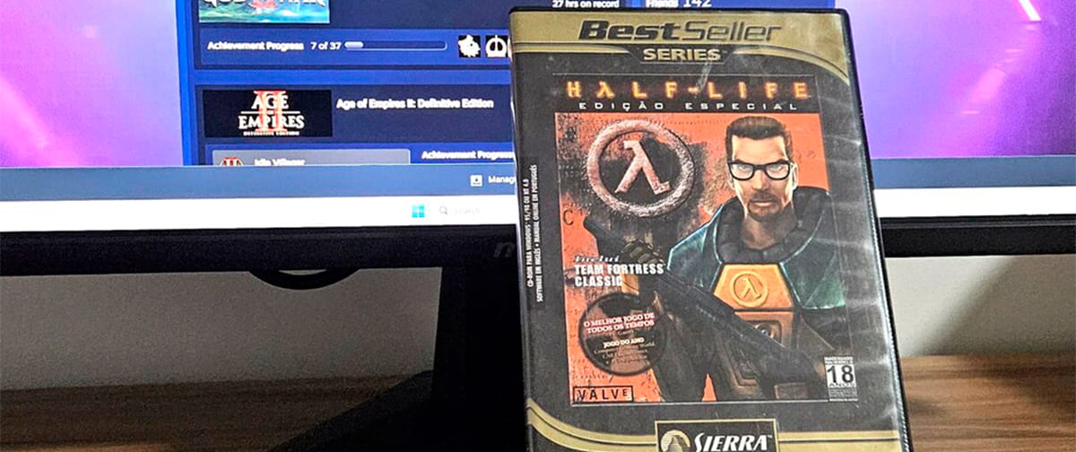 CD de Half-Life de 1998 salvou conta Steam com 6 mil horas de Dota 2; entenda