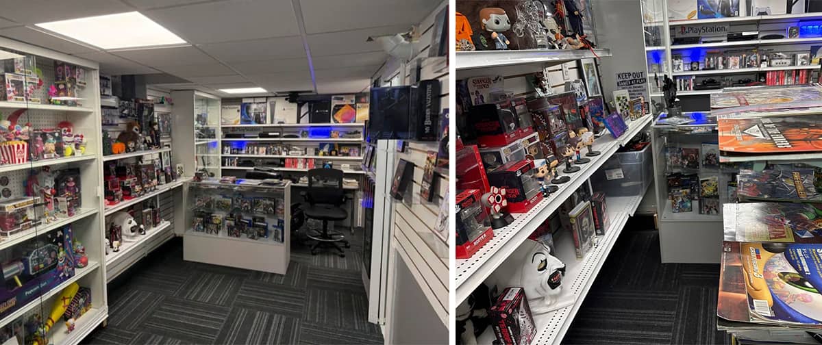 Colecionador gasta US$ 2 mil e replica GameStop no porão de casa