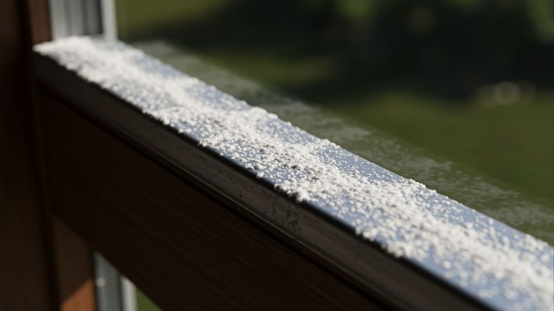 Colocar bicarbonato nos trilhos da janela resolve um problema comum em casa