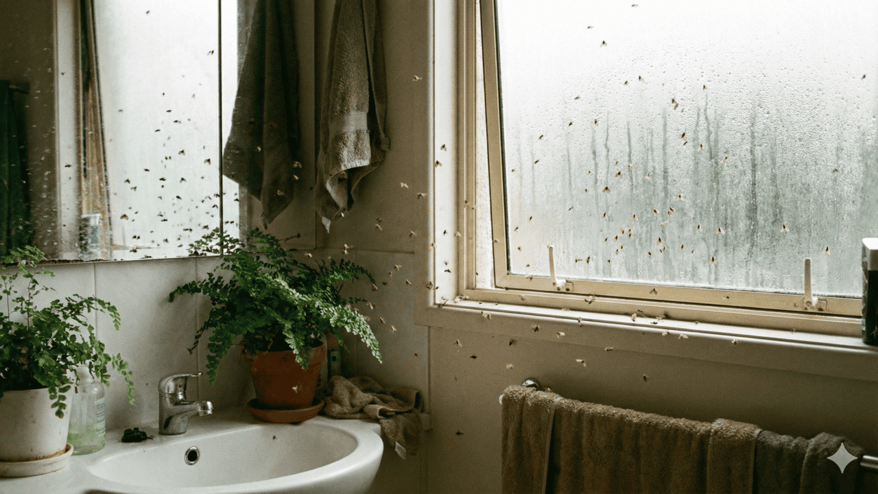 Como impedir que mosquinhas, baratas e traças invadam seu banheiro e causem desconforto