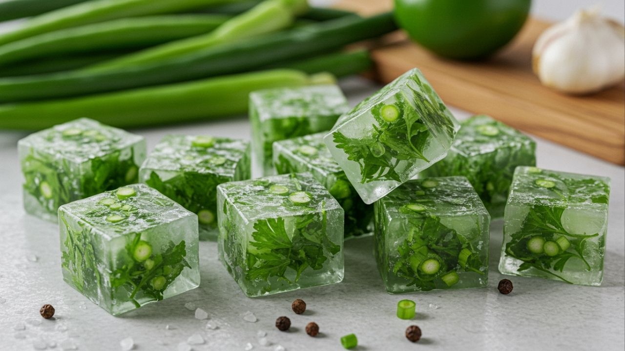 Como congelar temperos verdes e manter o sabor original
