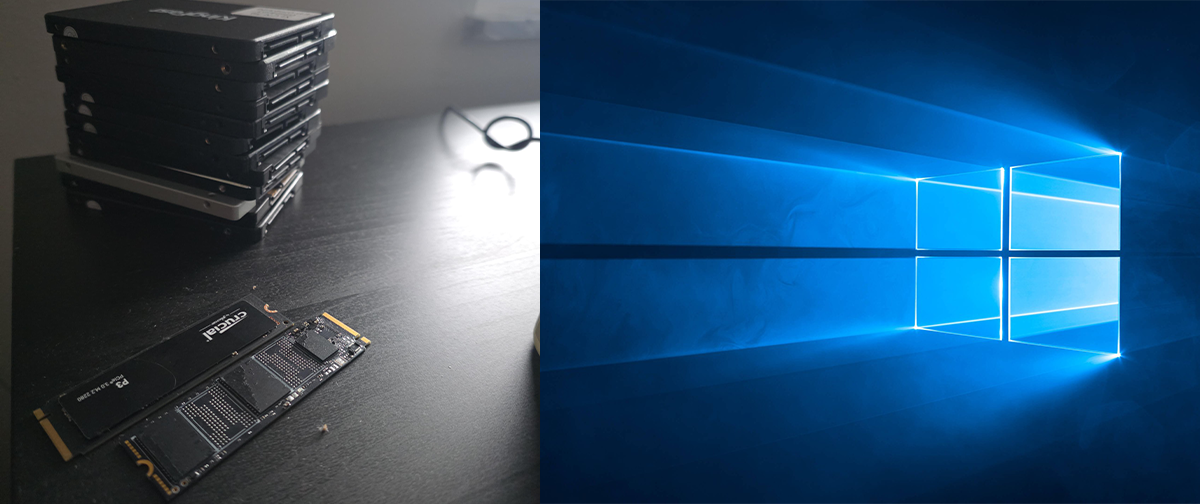 Fim do Windows 10: técnico faz a festa e leva SSDs de graça para casa de empresa que descartou PCs antigos