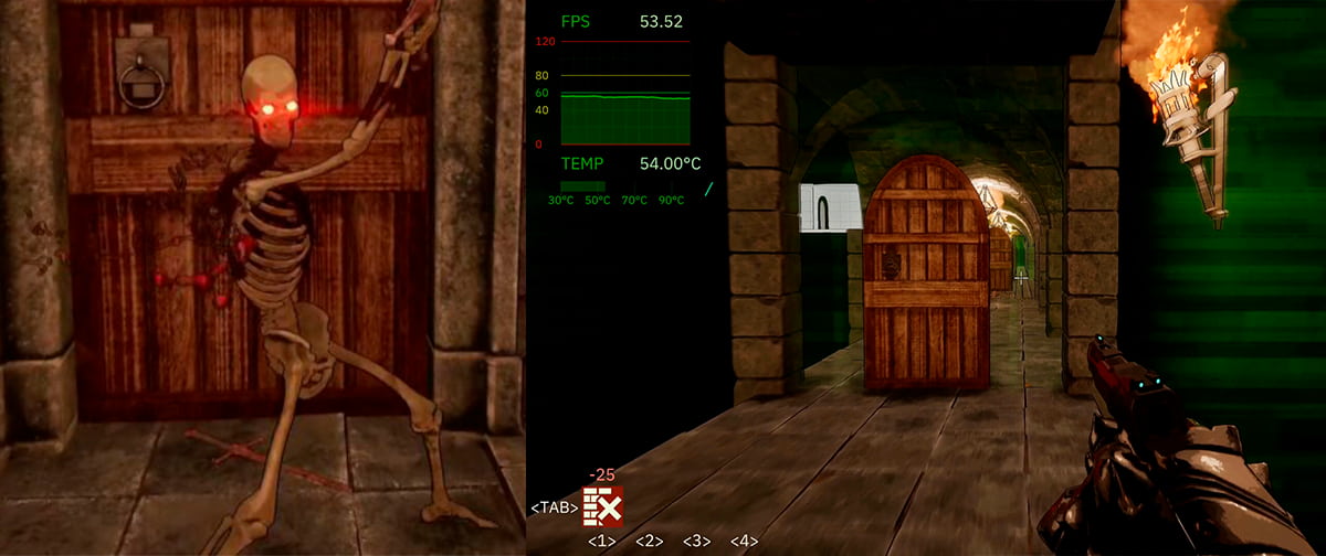 O jogo onde cada tiro que você leva faz a taxa de quadros cair