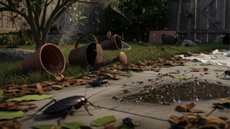 Os insetos não saem da sua casa no verão devido ao quintal mal higienizado, saiba como limpar de maneira eficiente e afastá-los
