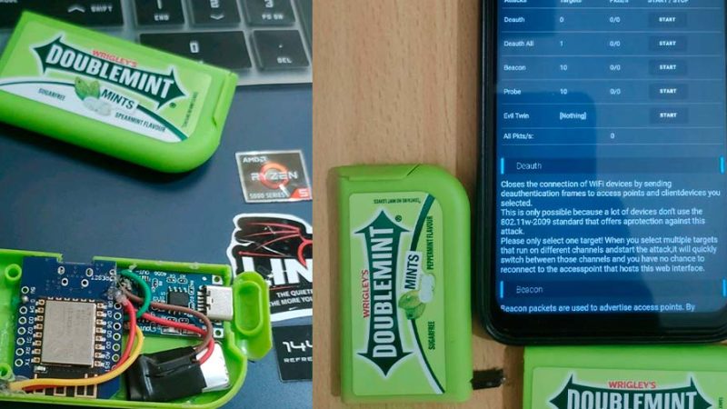 Parece uma caixa de chicletes, mas é uma ferramenta para invadir redes Wi-Fi