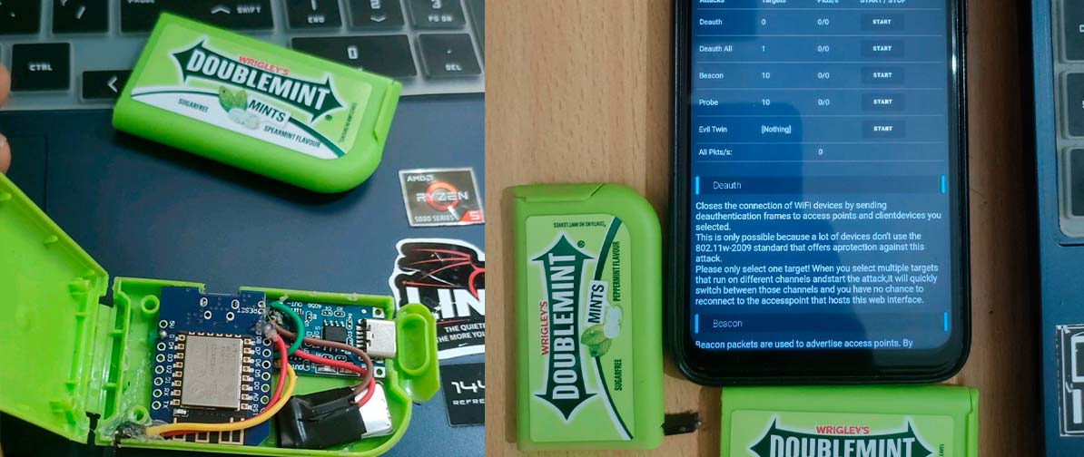 Parece uma caixa de chicletes, mas é uma ferramenta para invadir redes Wi-Fi