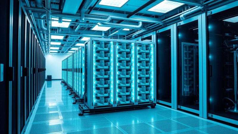 Data centers de IA na China adotam refrigeração líquida em massa para evitar superaquecimento