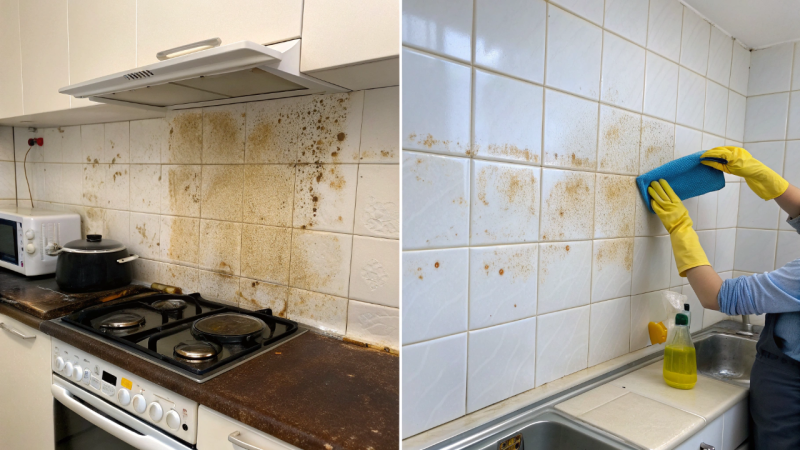 Nem produtos caros nem esforço: como remover gordura grudada na parede da cozinha