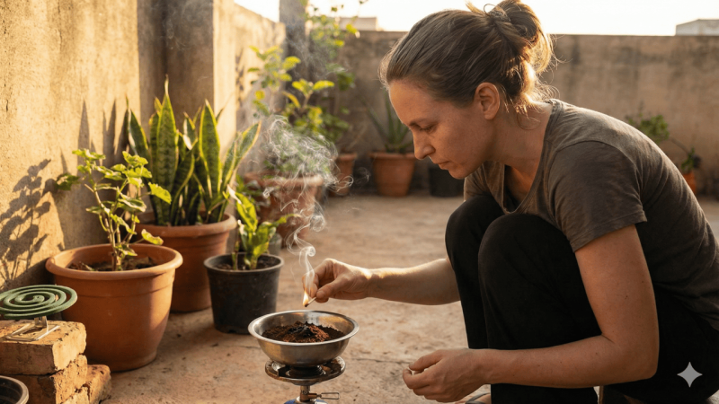 Saiba como queimar café em casa com segurança para espantar insetos e criar um clima acolhedor