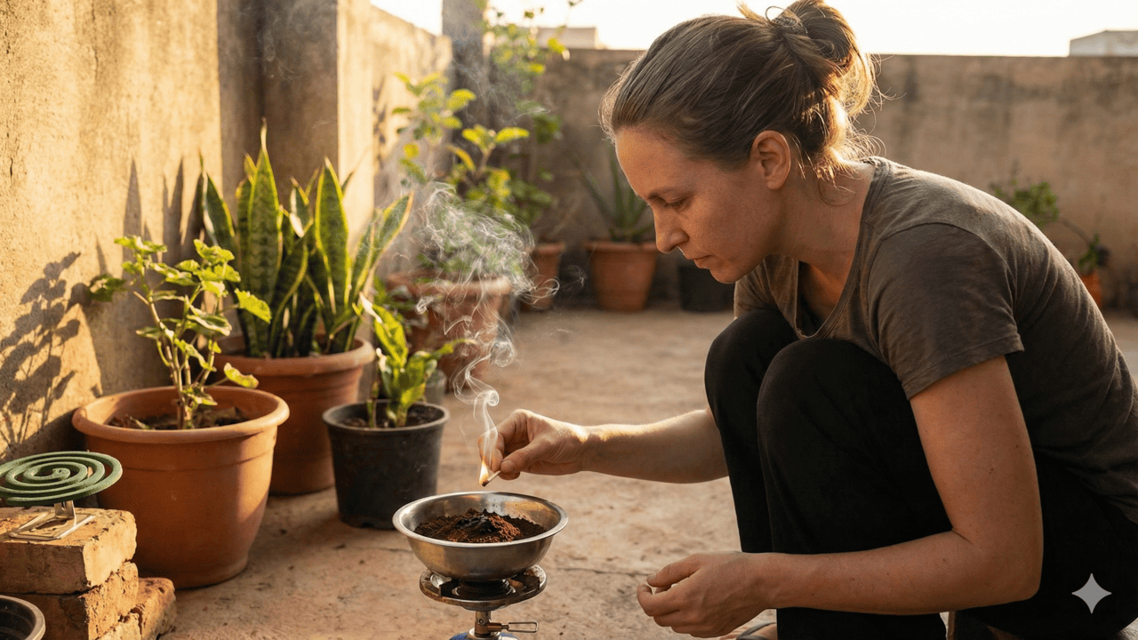Saiba como queimar café em casa com segurança para espantar insetos e criar um clima acolhedor