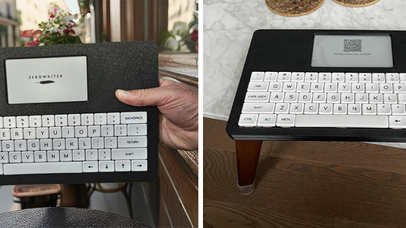 Sem distrações: Zerowriter Ink revive o prazer de digitar e aposta em tela e-ink e teclado mecânico