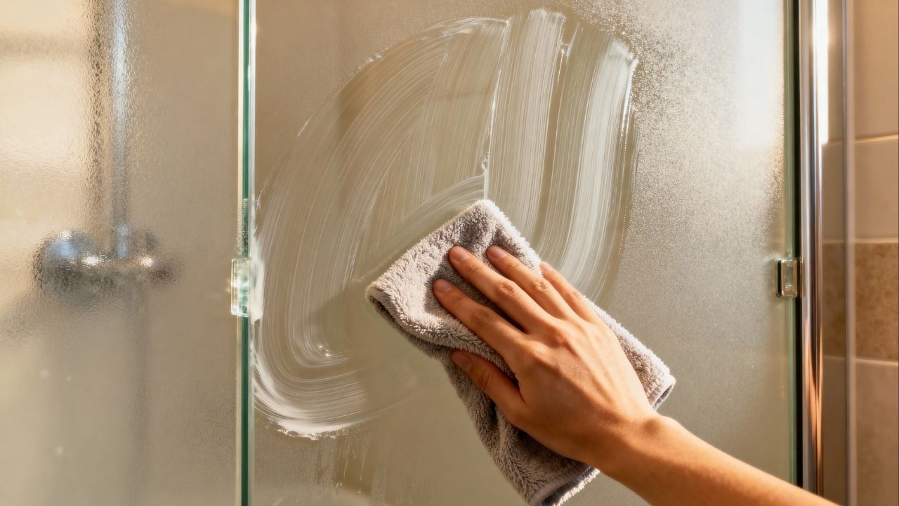 Só 1 ingrediente da cozinha e o box do banheiro fica transparente de novo, sem esforço pesado