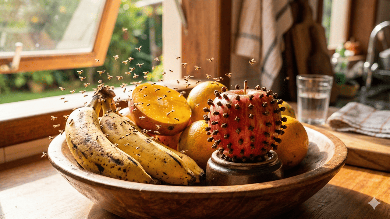 A mistura de especiarias com fruta fresca é o terror das moscas que rondam a sua comida
