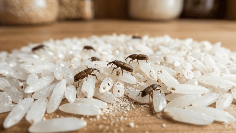 Caruncho no pote de arroz: o truque da folha de louro para se livrar dos bichinhos pretos de vez