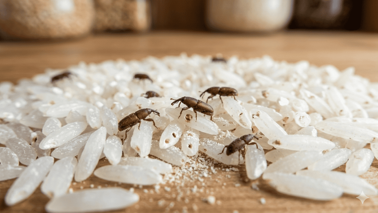 Caruncho no pote de arroz: o truque da folha de louro para se livrar dos bichinhos pretos de vez