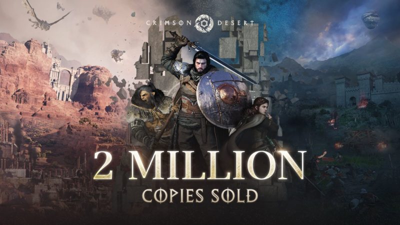 Crimson Desert 2 fatura US$ 140 milhões em 24 horas e atinge 2 milhões de cópias