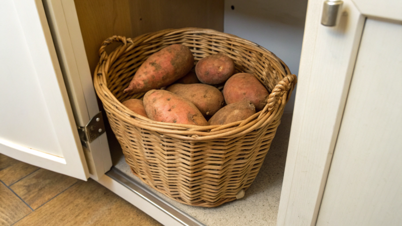 Cuidado com este lugar da cozinha onde guardar batatas pode acelerar o apodrecimento