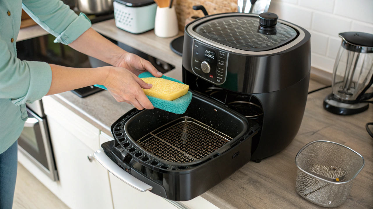 Gordura escondida na air fryer pode prejudicar alimentos e aparelho, saiba como limpar da maneira certa