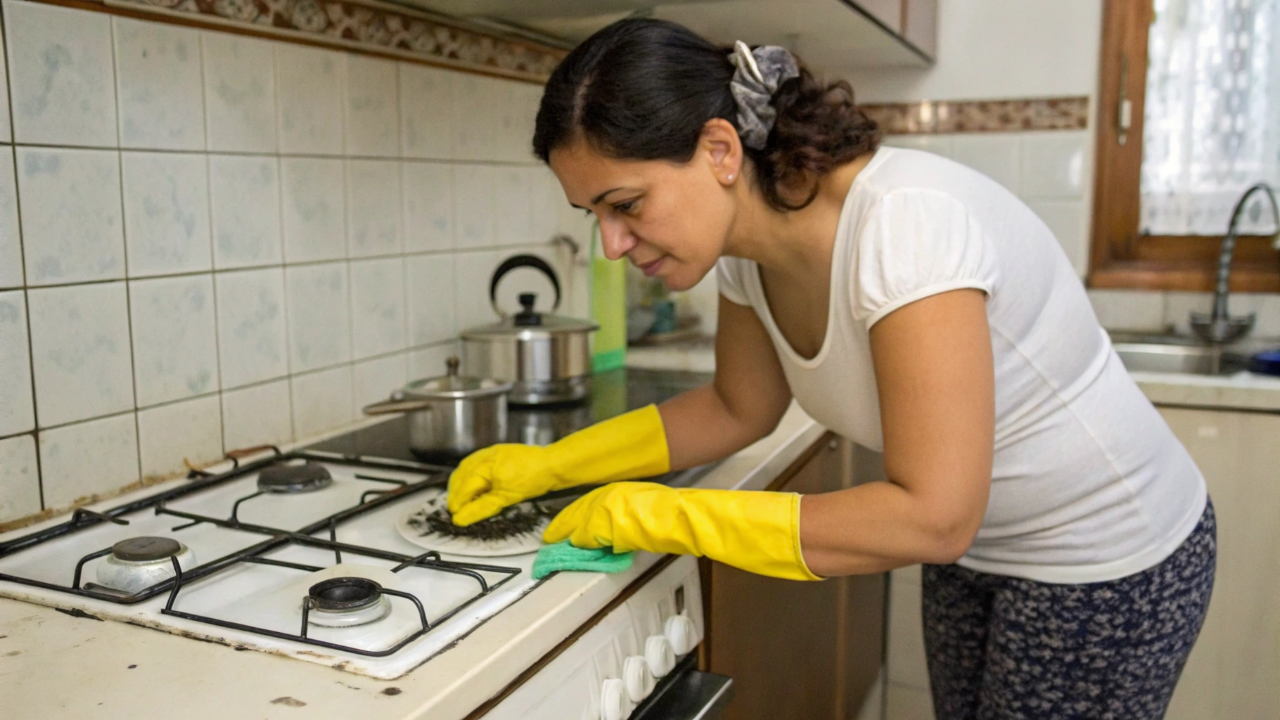 Misture esse ingrediente comum com detergente e veja gordura desaparecer da sua cozinha em minutos