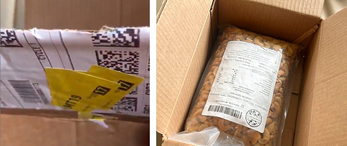 Mulher compra iPhone 16 e recebe pacote de castanha de caju