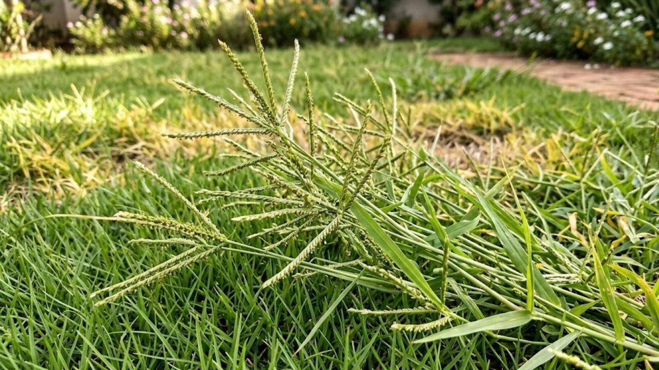 O falso capim que cresce mais rápido que sua grama e deixa o jardim com aspecto de abandono