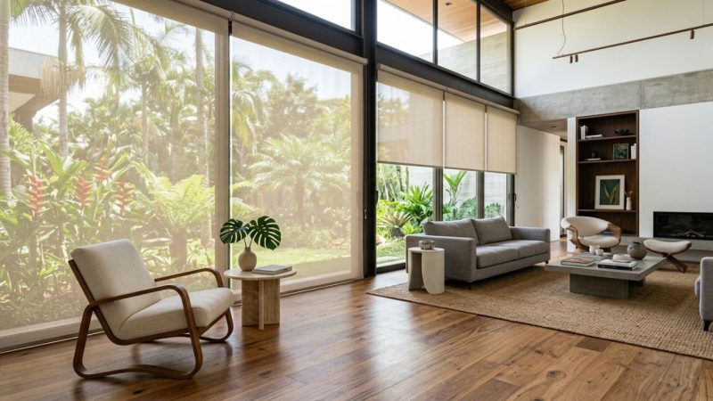 Adeus às cortinas pesadas de tecido: 5 ideias modernas para janelas que serão tendência em 2026