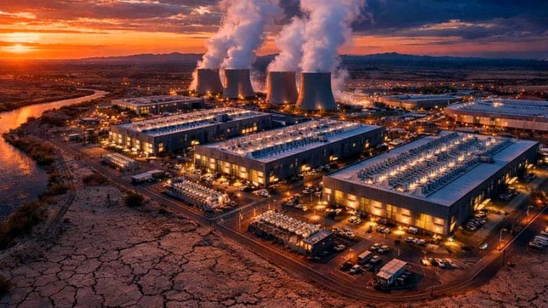 Amazon, Google e Microsoft consumiram quase 1 trilhão de litros de água em data centers em 2025, e acionistas cobram explicações