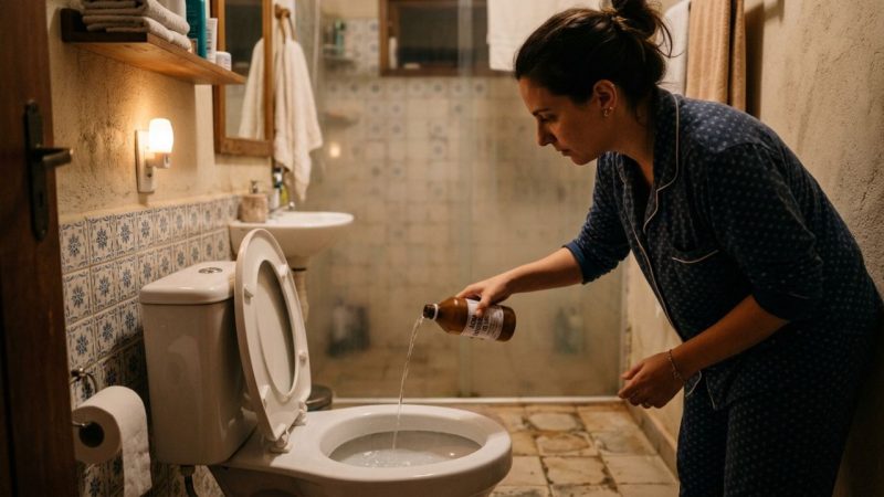 Colocar água oxigenada no vaso sanitário antes de dormir: para que serve e como seu banheiro fica pela manhã