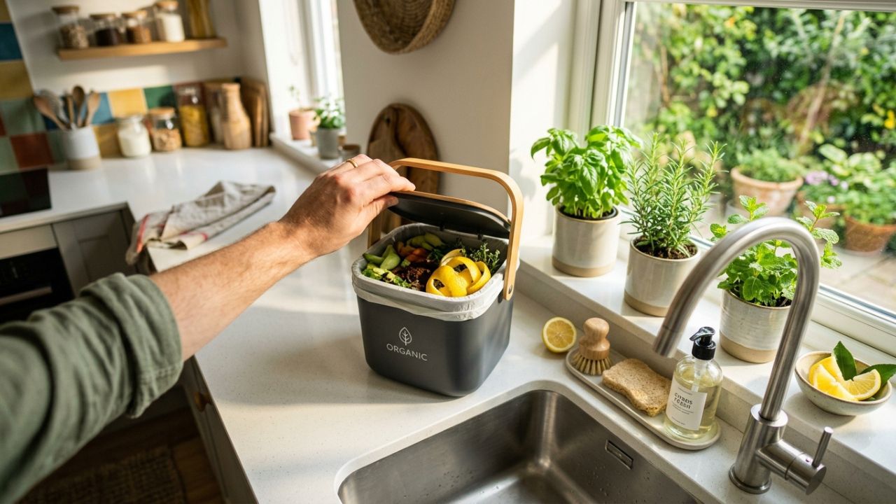 Colocar um algodão embebido em essência no fundo da lixeira: um truque inteligente para uma cozinha sempre perfumada