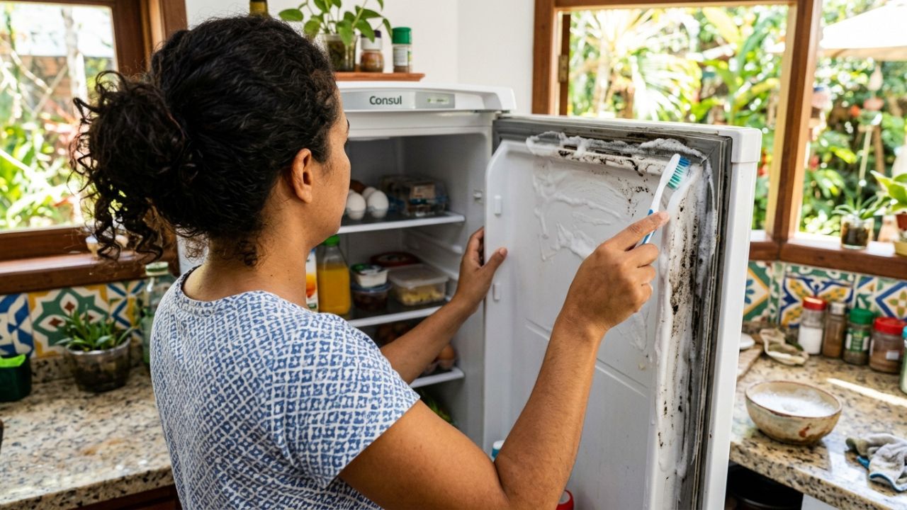 Como limpar a borracha da geladeira com manchas escuras: veja como deixá-la sem fungos e branca como nova