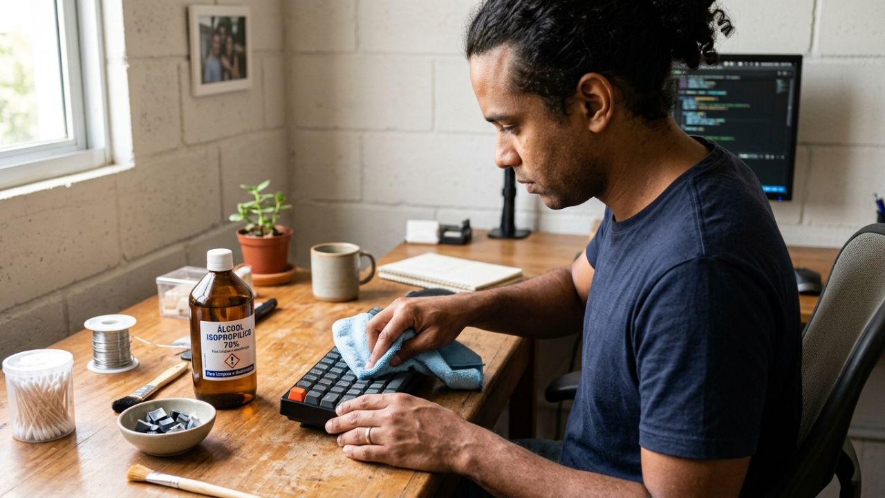 Como limpar o teclado do computador cheio de migalhas: veja como deixá-lo sem sujeira e higienizado como novo