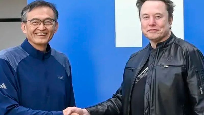 Elon Musk assinou com a Intel, e a ação da empresa bateu o maior valor em 25 anos