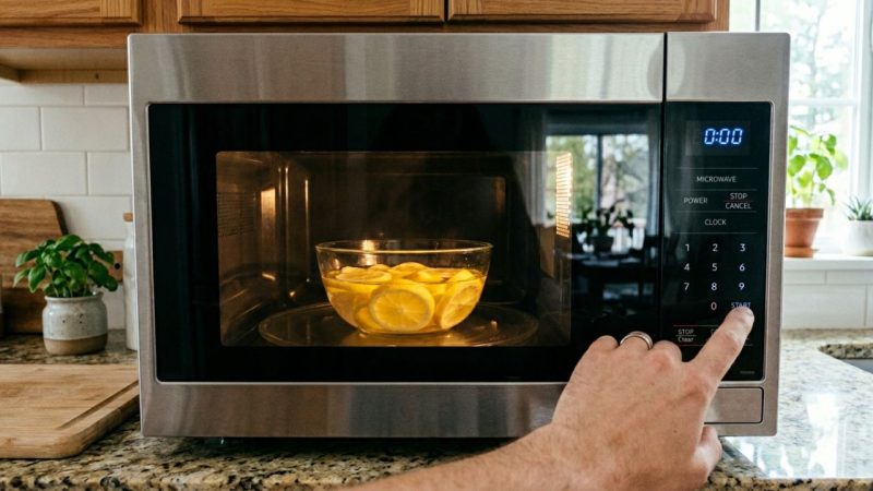 Ferva rodelas de limão com água no micro-ondas: por que é recomendado e para que serve