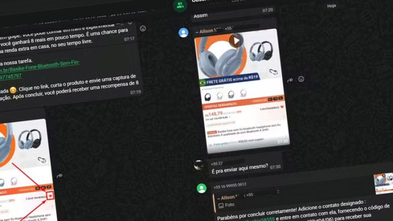 Grupos de golpes de “renda extra” no WhatsApp crescem 75%; veja como identificar