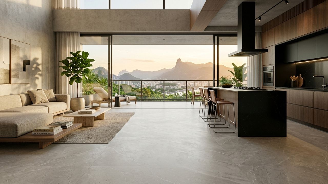 O piso porcelanato polido está com os dias contados: conheça a alternativa mais segura que está chegando às casas