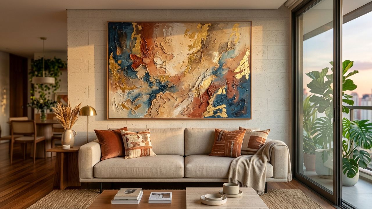 Os quadros com frases motivacionais estão com os dias contados: conheça a arte abstrata que está chegando às casas