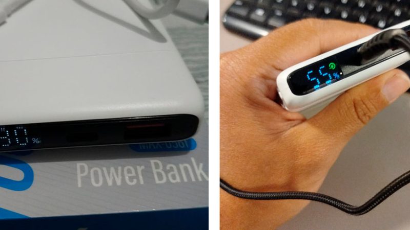 Power Bank de 10.000 mAh com display digital está em oferta na Amazon