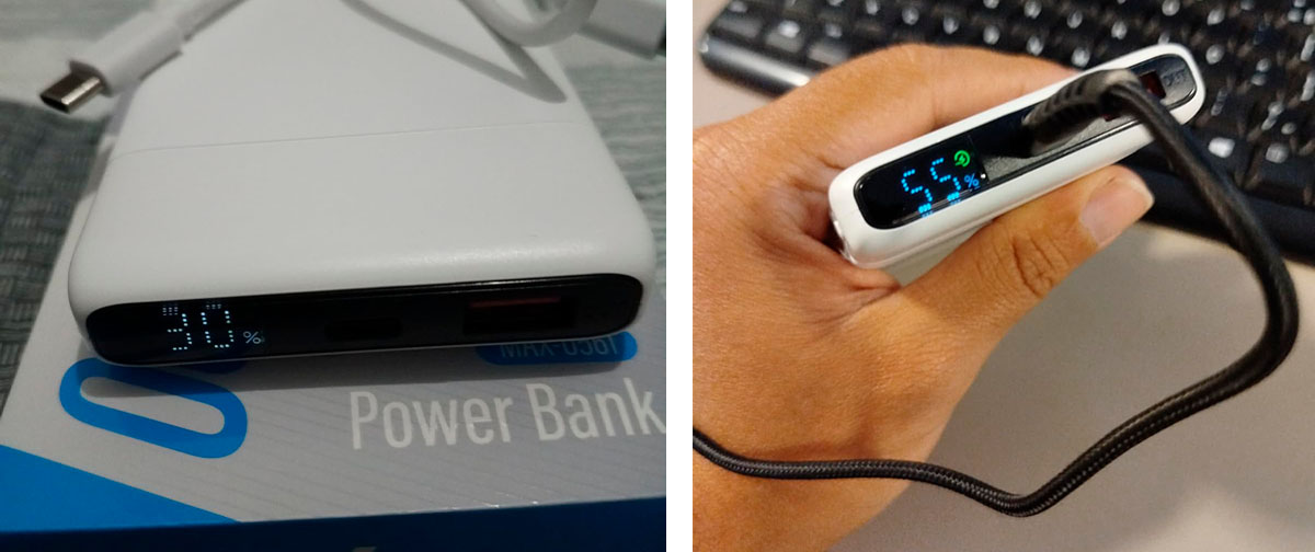 Power Bank de 10.000 mAh com display digital está em oferta na Amazon