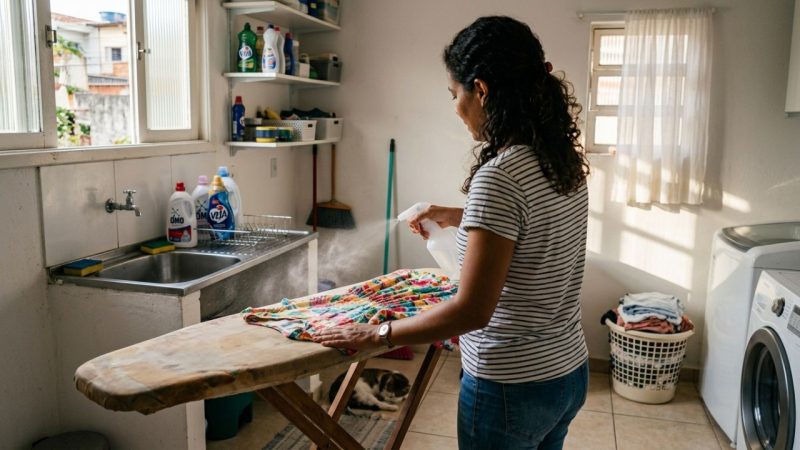 Borrifar água com amaciante e álcool nas roupas antes de passar: para que serve e como o tecido fica mais macio