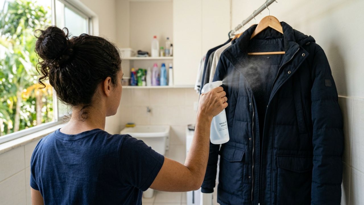 Borrifar vodca barata pura em roupas de frio que estão com cheiro de guardado no armário: para que serve e por que recomendam