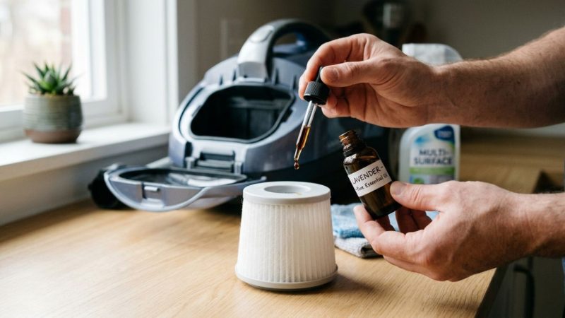 Colocar algumas gotas de óleo essencial no filtro do aspirador de pó: para que serve e como sua casa fica após a limpeza