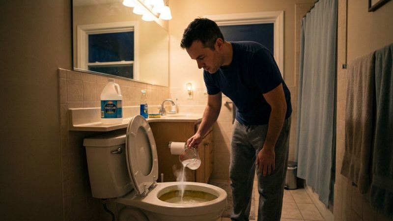 Colocar uma xícara de vinagre dentro do vaso sanitário à noite: para que serve e como sua casa fica pela manhã