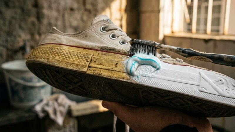 Como limpar a borracha branca do tênis encardido: veja como deixá-la sem manchas amareladas usando pasta de dente