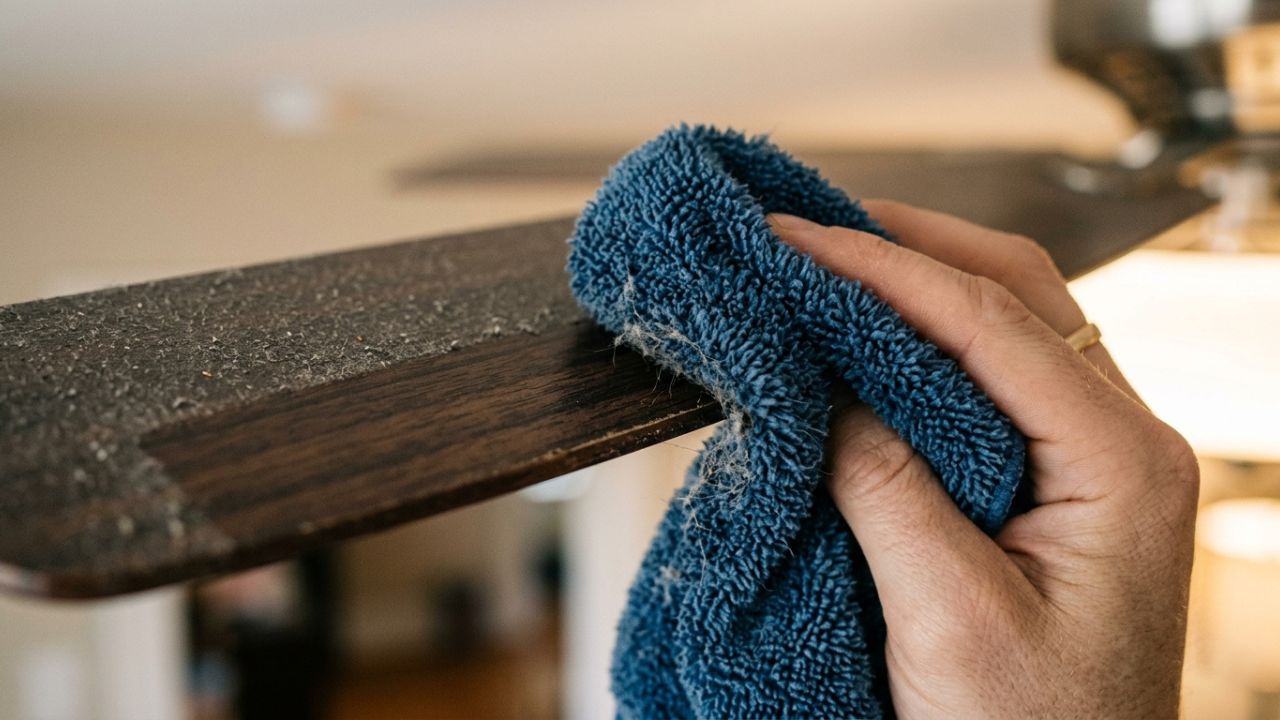 Como limpar as pás do ventilador de teto sem espalhar poeira sobre os móveis da sala: veja como deixá-lo impecável usando uma fronha de travesseiro velha