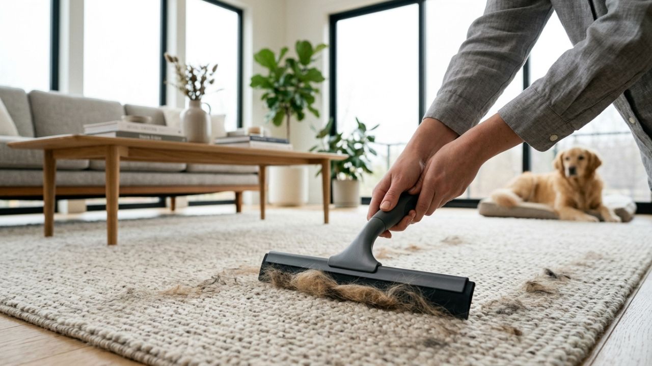 Como remover pelos de cachorro do tapete ou carpete: o truque fácil de puxar com um rodo de pia úmido que está na moda e sempre funciona