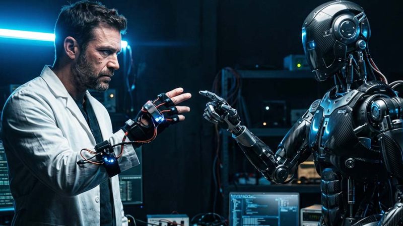 Laboratório dos EUA desenvolve projeto para treinar robôs via sensores em cientistas