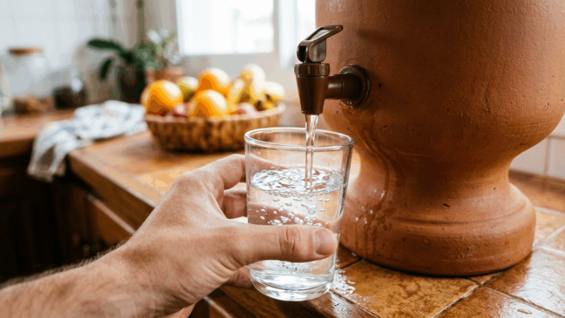 O utensílio rústico que filtrava a água na cozinha dos nossos avós e está voltando a ser tendência nas casas modernas porque a ciência comprovou sua pureza