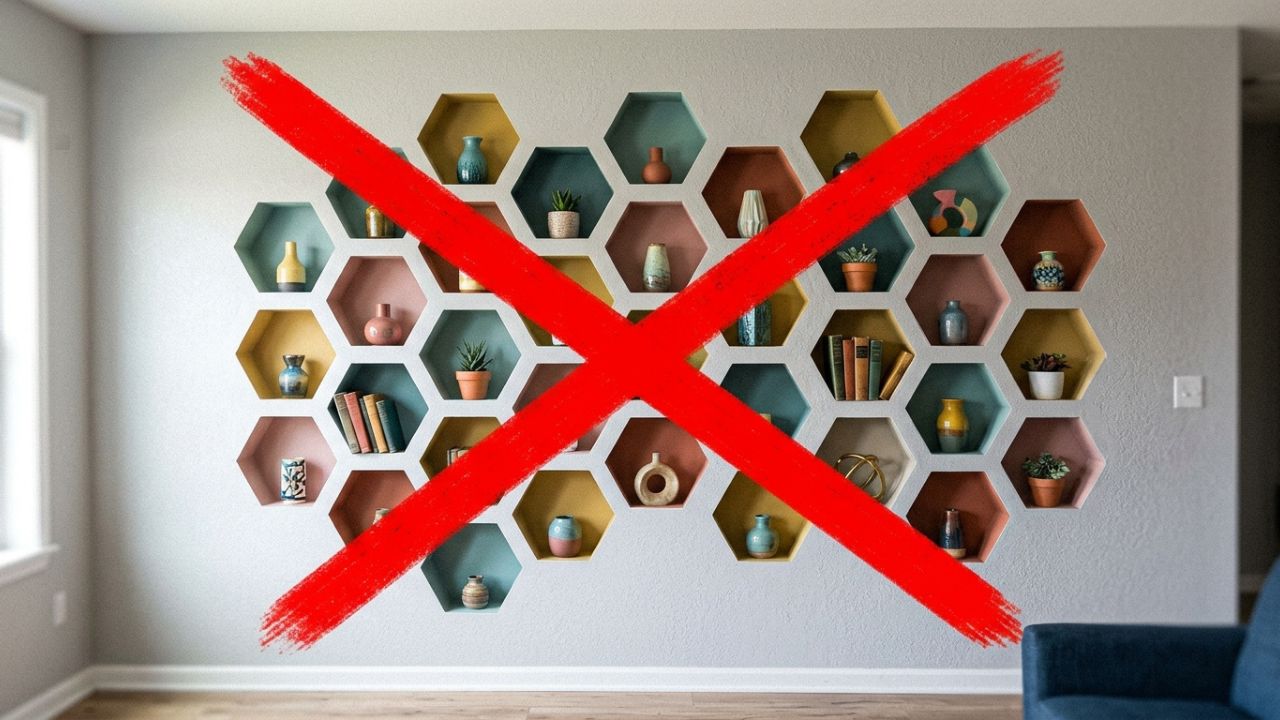 Os nichos hexagonais coloridos estão com os dias contados: conheça as prateleiras invisíveis que trazem leveza às paredes