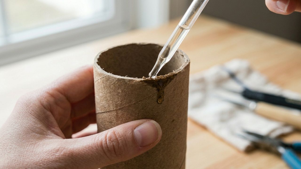 Pingar cinco gotas do seu óleo essencial favorito no rolo de papel higiênico (no papelão interno): um truque inteligente para perfumar o lavabo sempre que girar